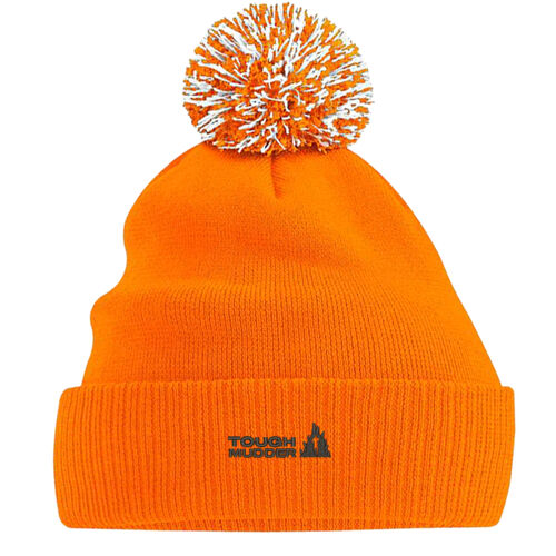 Tough Mudder Pom Beanie - Orange Thumbnail